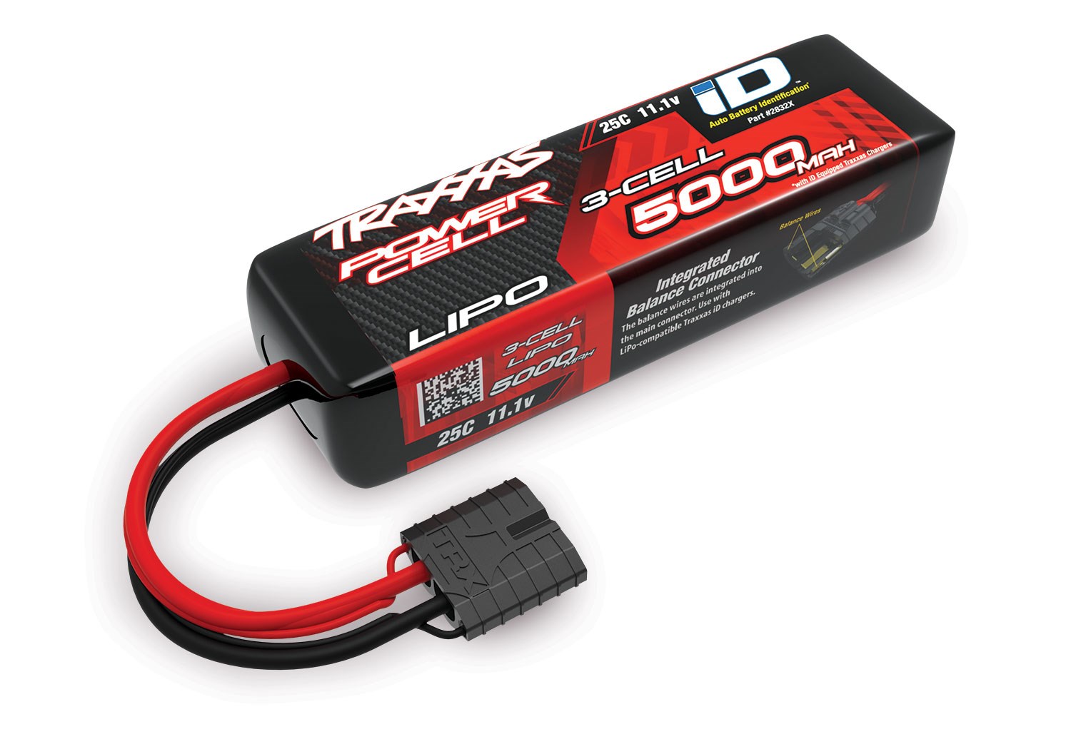 Traxxas Lipo 3s 5000mah 25c/50c courte PasseTemps 3000