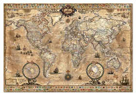 32115159-ancienne-carte-du-monde