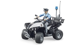 bruder-63011-policier-sur-4-roues-avec-accessoires