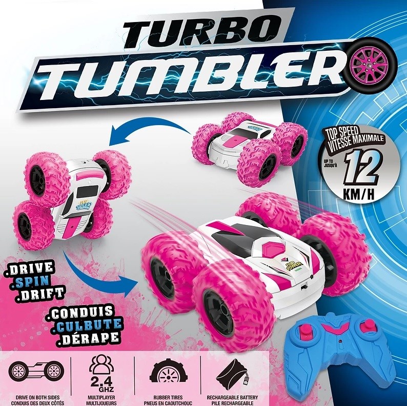 Turbo Tumbler (Stunt Car / PINK) PasseTemps 3000